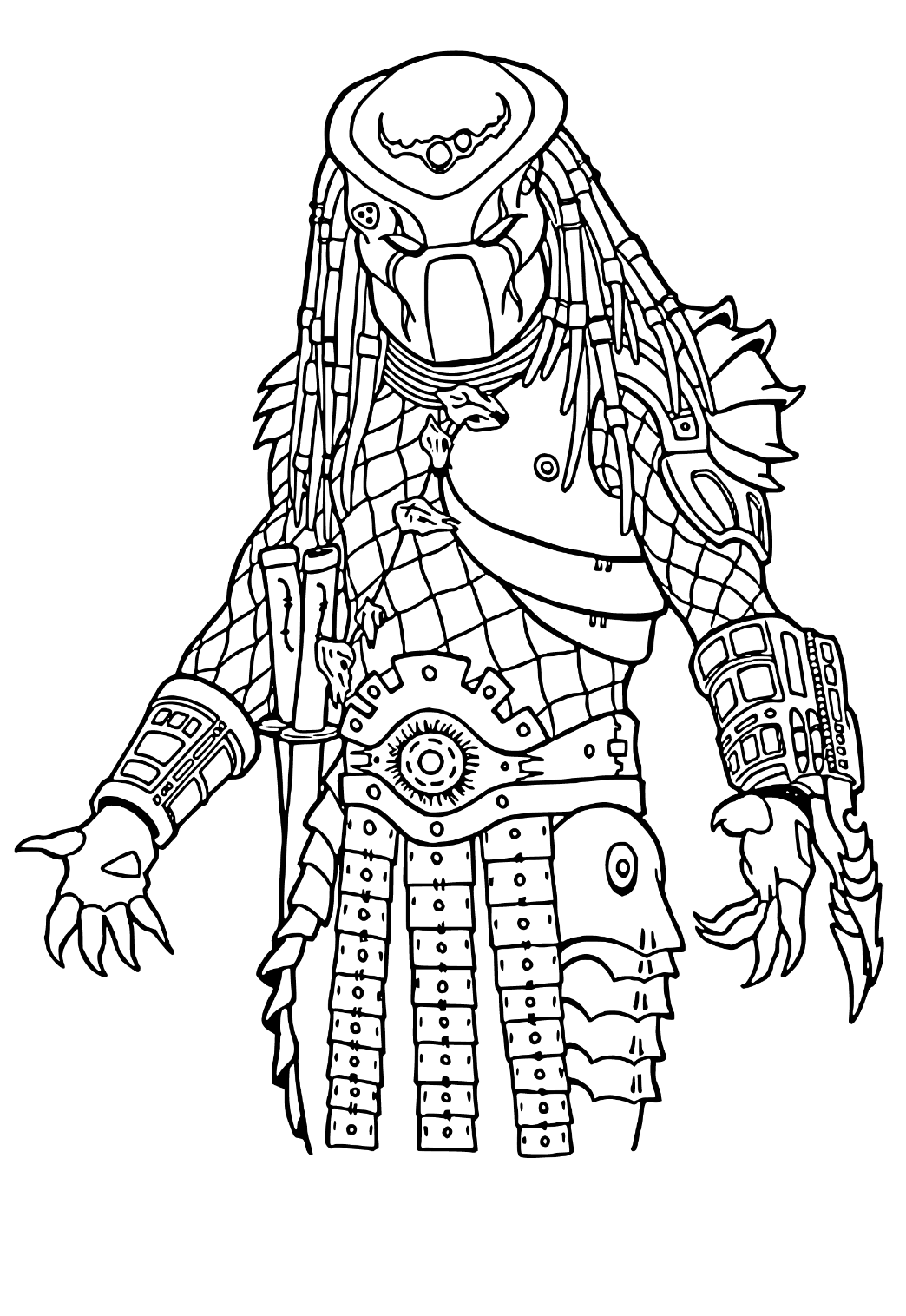 Free printable predator readiness coloring page sheet and picture for adults and kids girls and boys