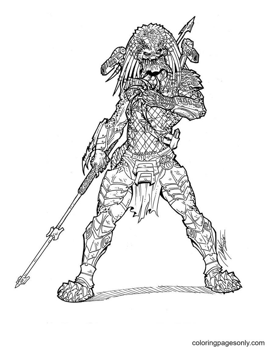 Predator coloring pages