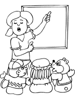 Teacher coloring pages and printable activities