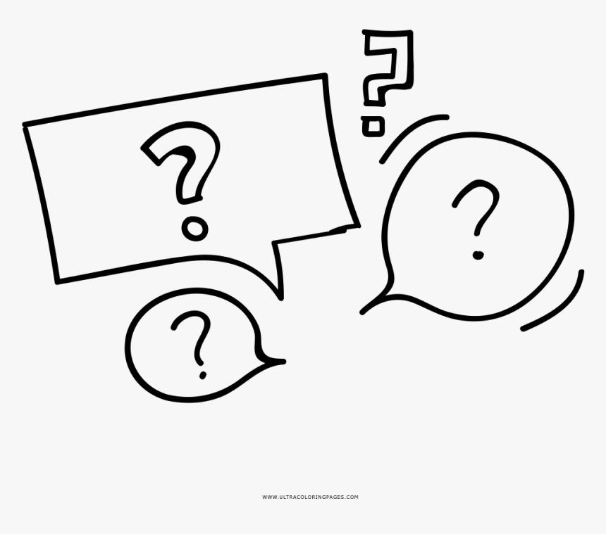 Questions coloring page