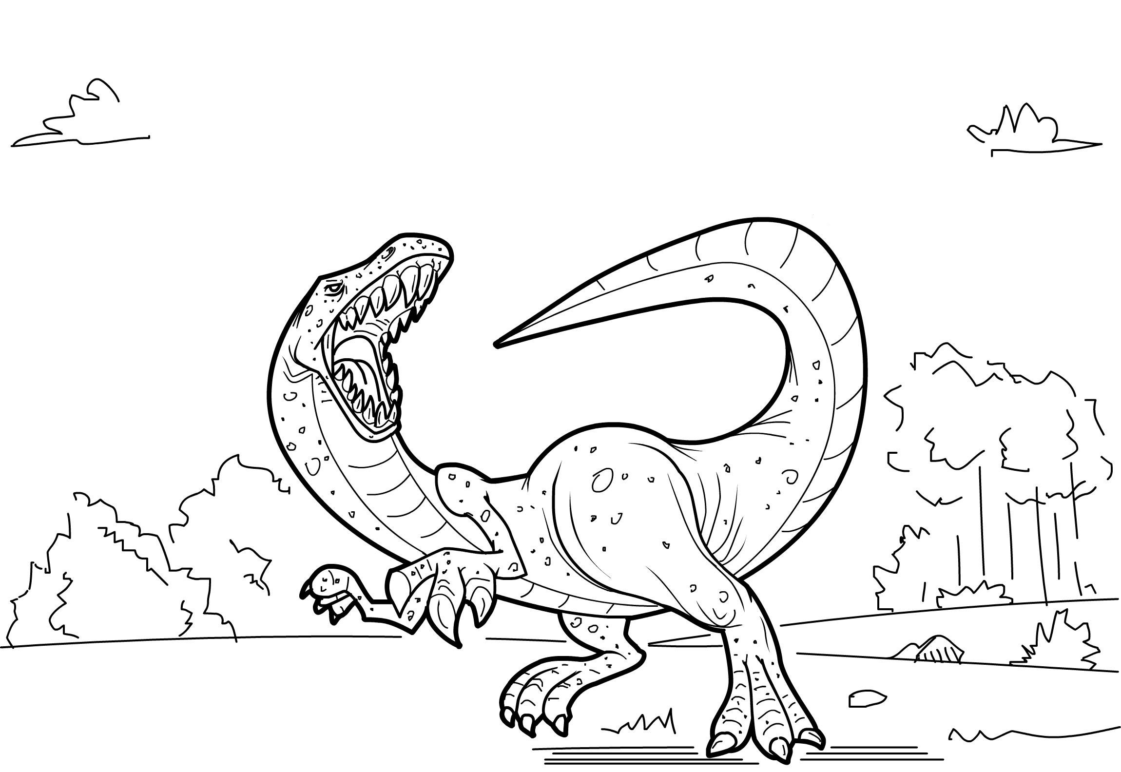 Free printable dinosaur coloring pages for kids