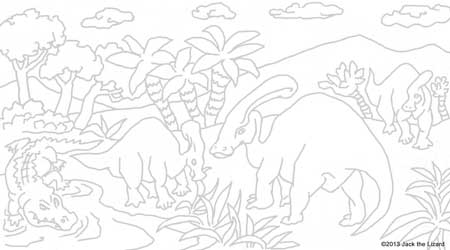 Prehistoric animal coloring pages