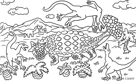 Prehistoric animal coloring pages