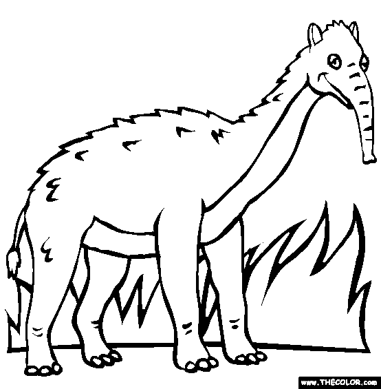 Prehistoric aals online coloring pages