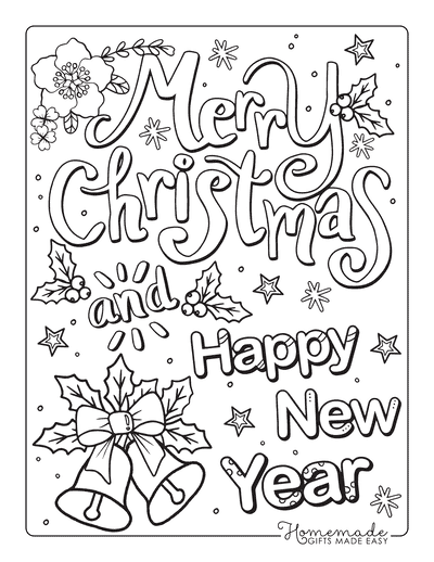 Free christmas coloring pages for kids adults