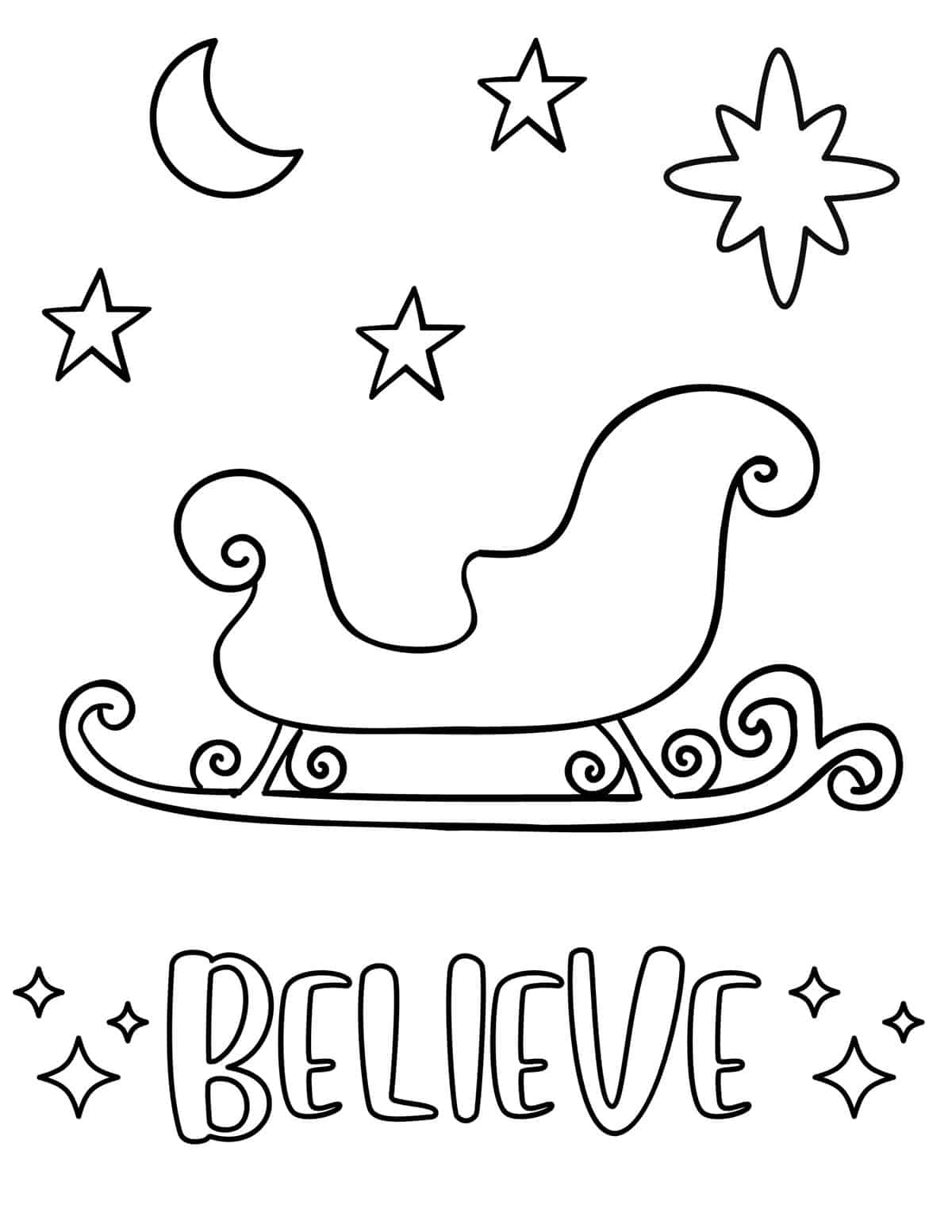 Free christmas coloring pages for kids