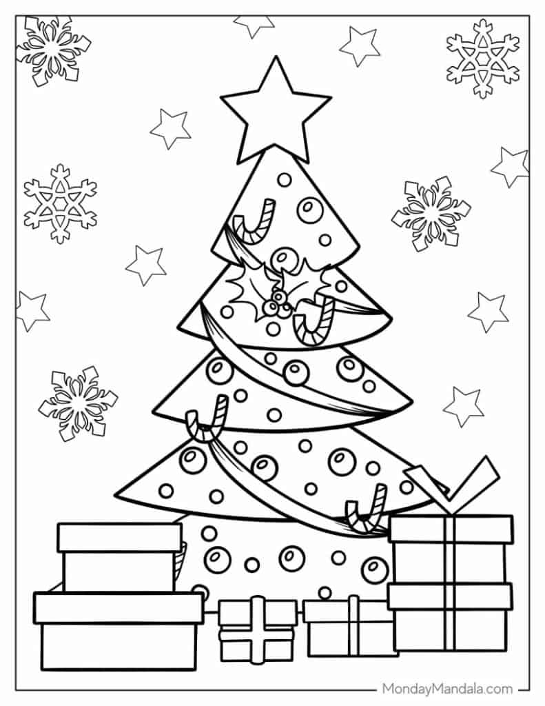 Christmas coloring pages free pdf printables