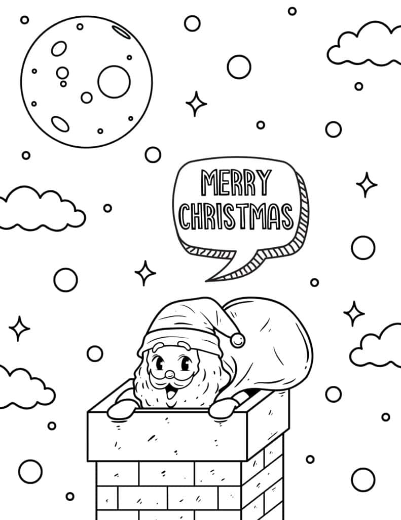 Free christmas coloring pages for kids