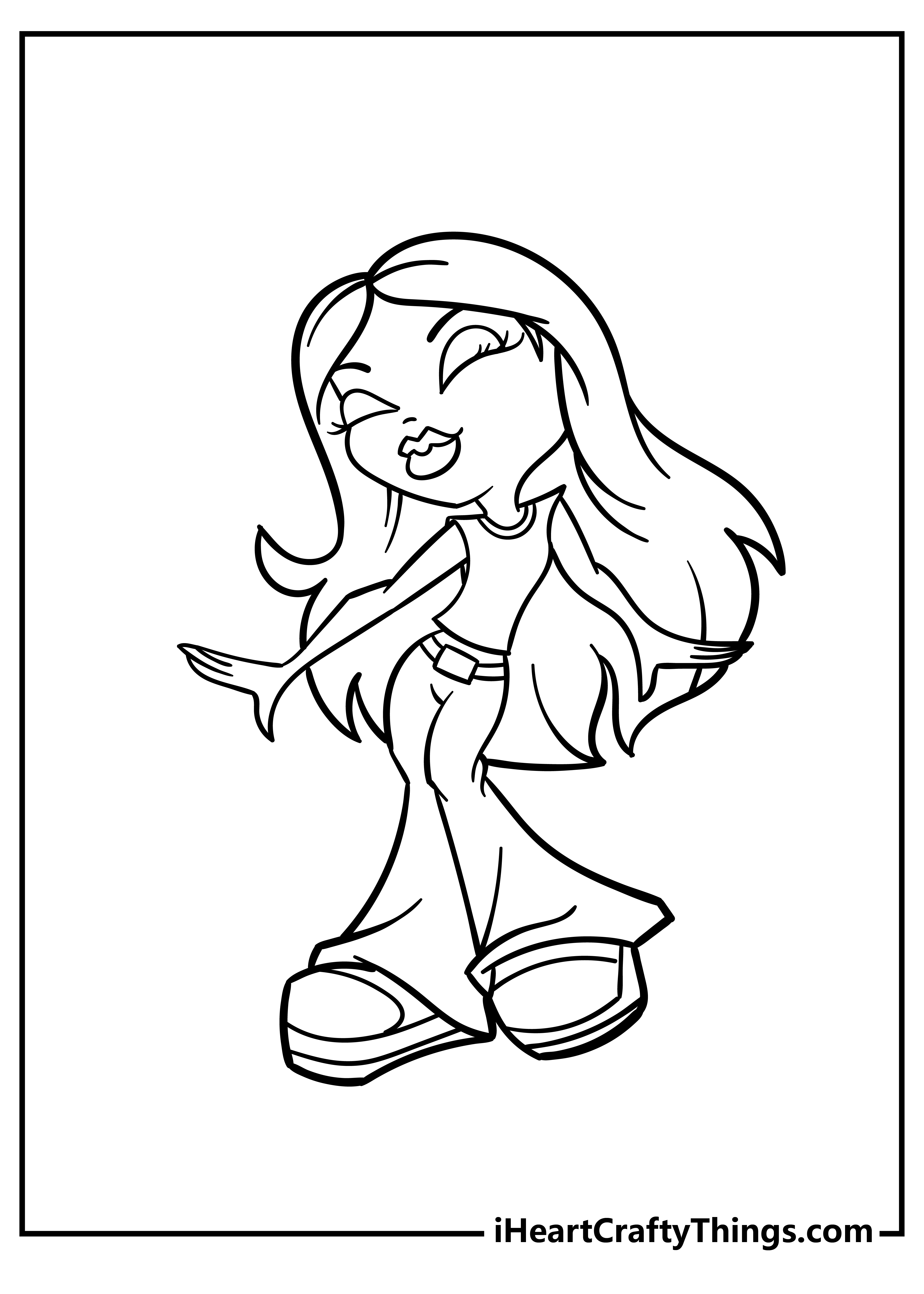 Bratz coloring pages free printables