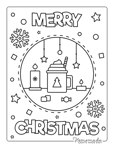 Free christmas coloring pages for kids adults