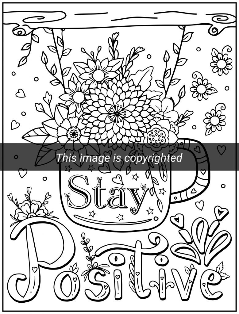 Good vibes coloring book