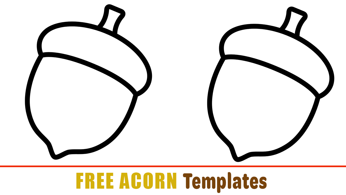 Free acorn templates for crafts