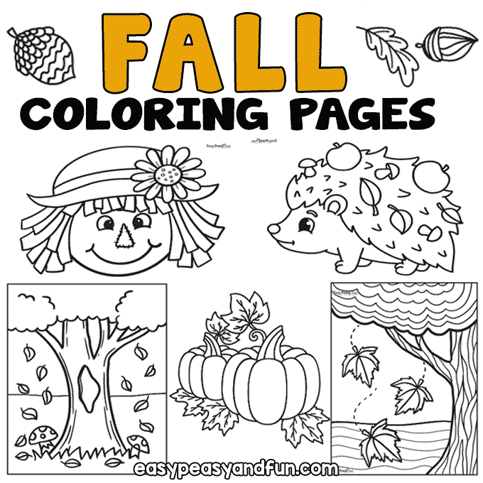 Fall coloring pages