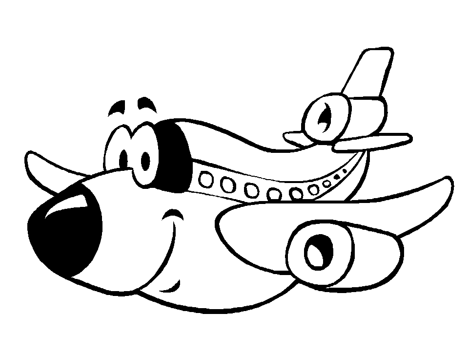 Free printable airplane coloring pages for kids