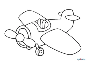 Free printable airplane coloring pages for kids