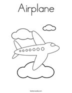 Airplane coloring pages