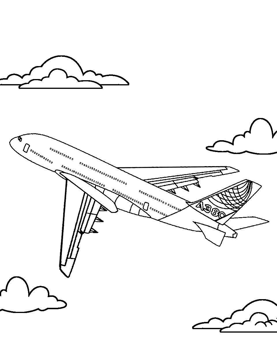 Airplane coloring pages free printable sheets