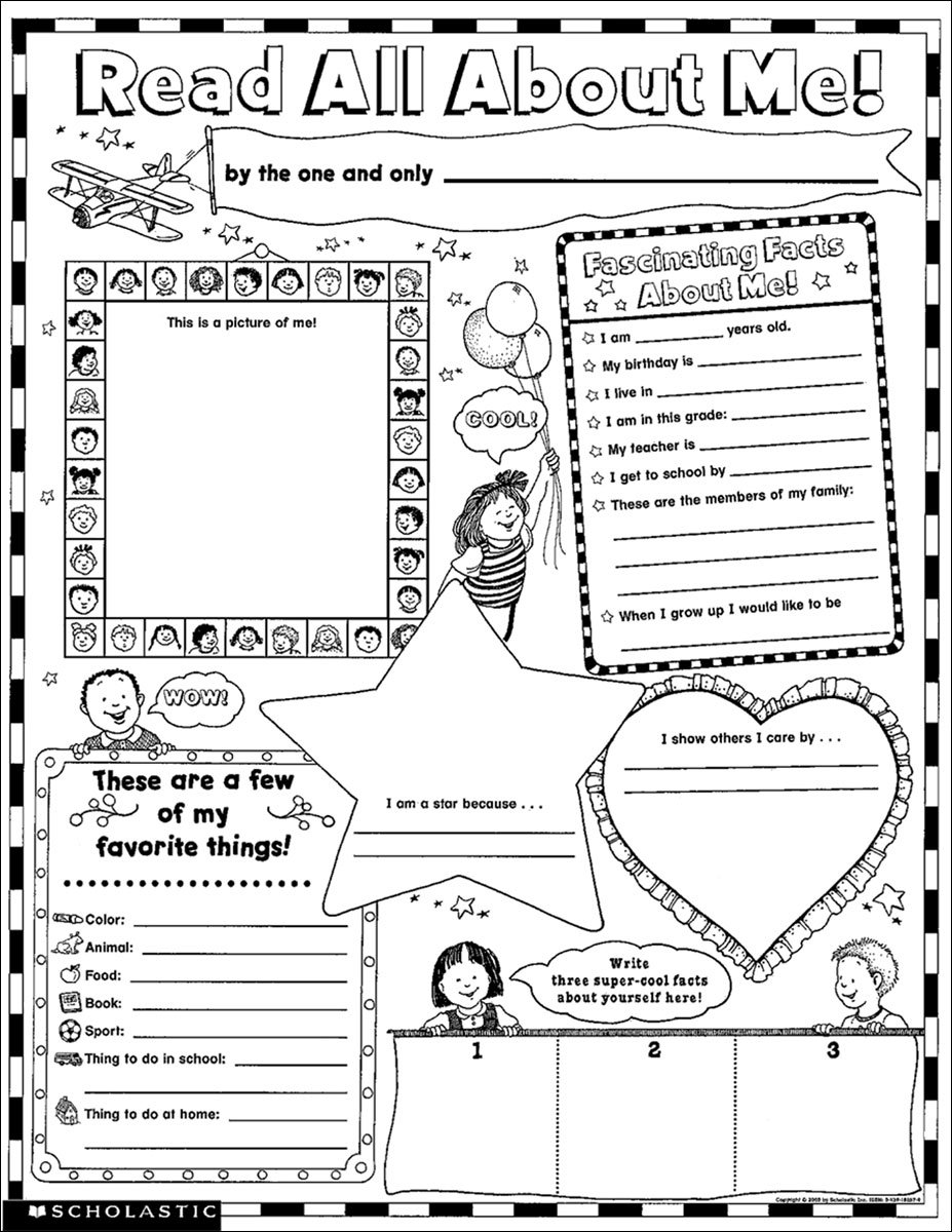 All about me coloring pages free printable worksheets for kids