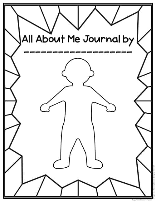 All about me preschool worksheets