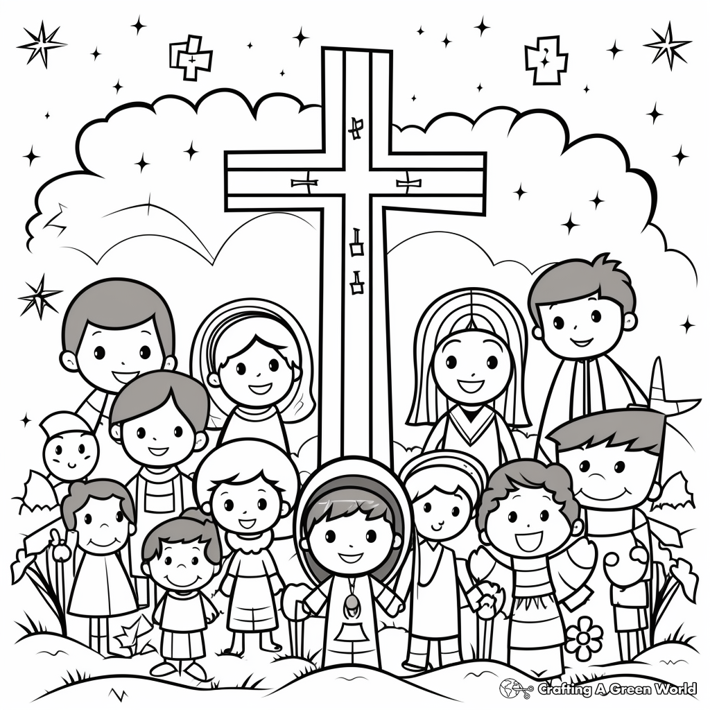 All saints day coloring pages