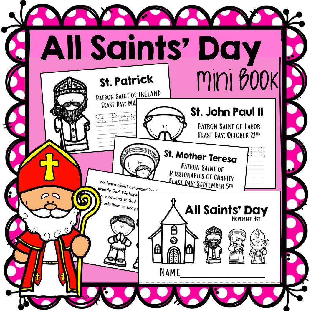 All saints day mini book made by teachers