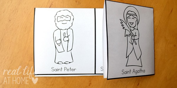 All saints day coloring page litany of saints mini book