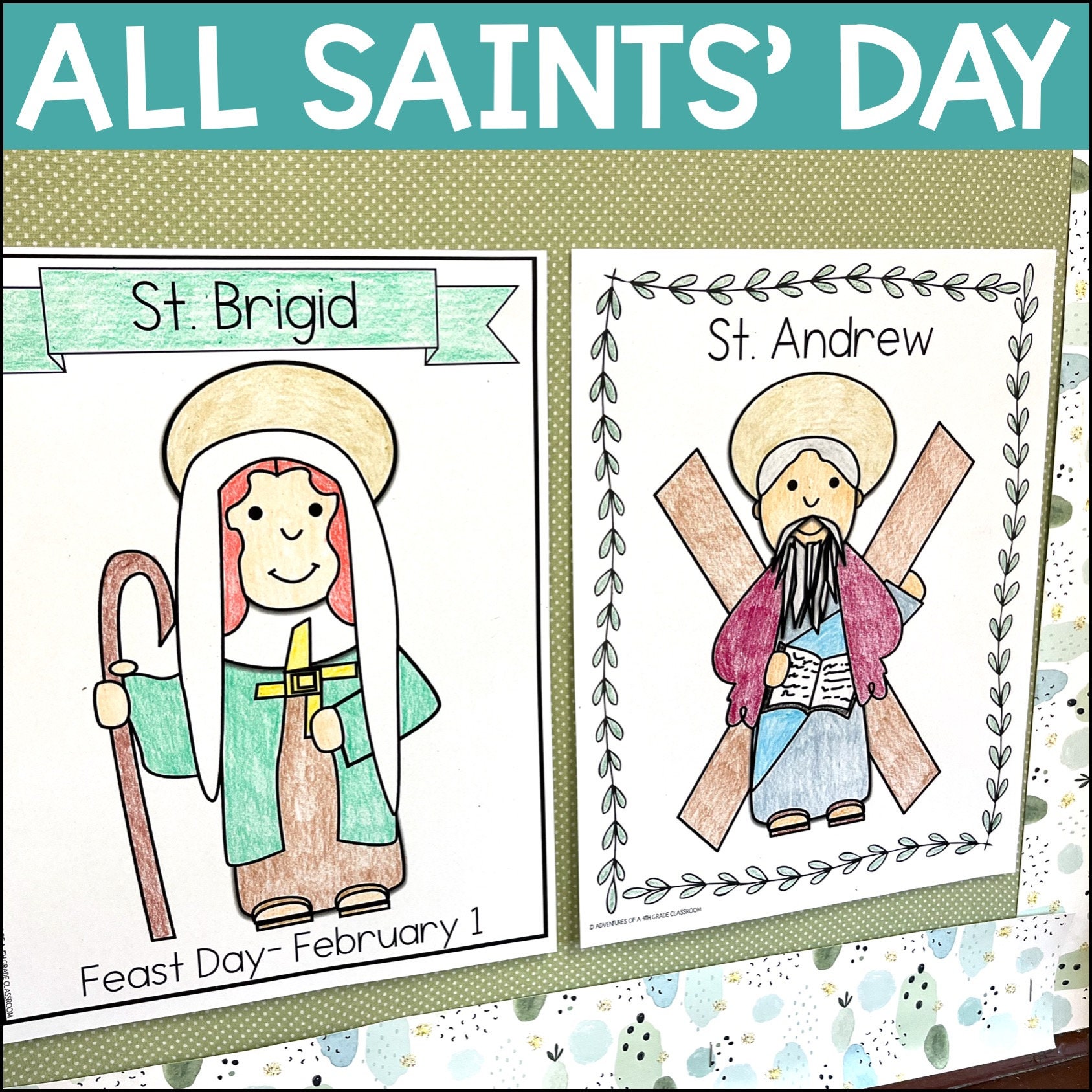 Saint coloring pages all saints day