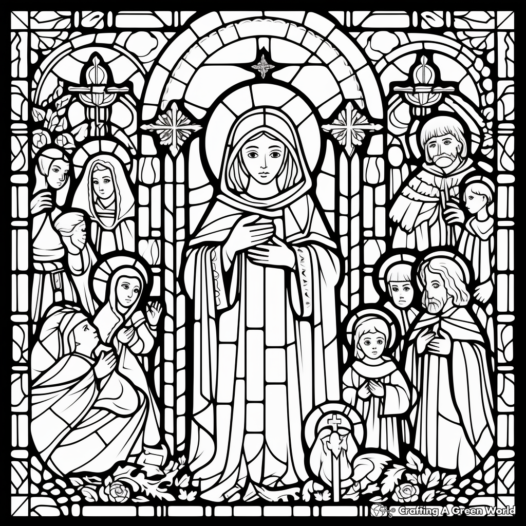 All saints day coloring pages