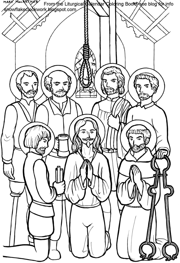 All saints day coloring pages