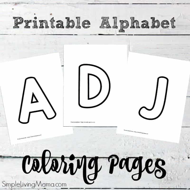 Printable alphabet coloring pages for preschool and kindergarten