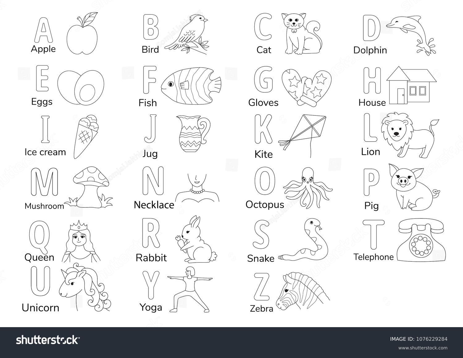 Alphabet coloring pages images stock photos d objects vectors