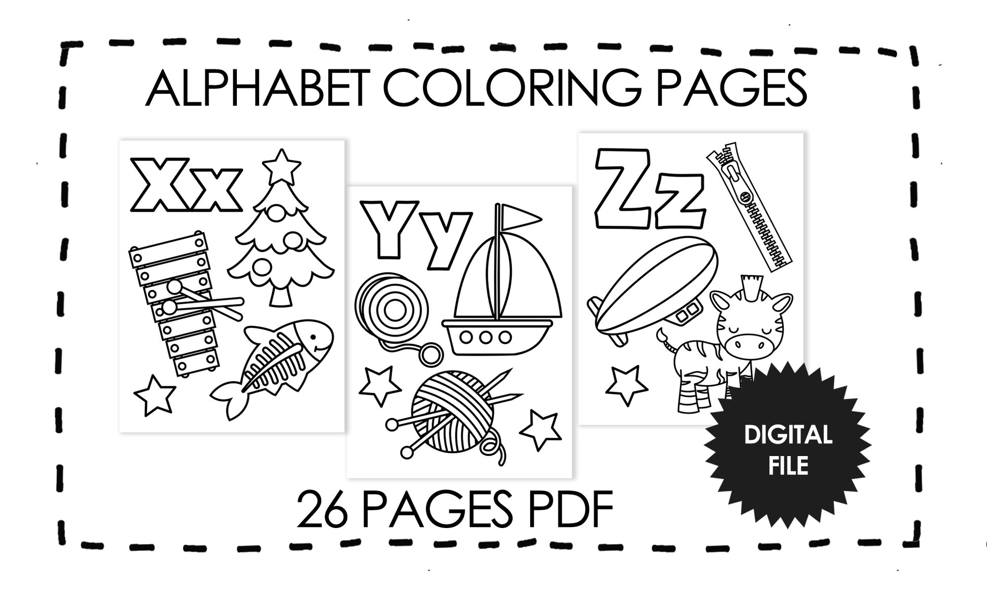 Alphabet coloring pages for kids preschool abc coloring book kids pr â she