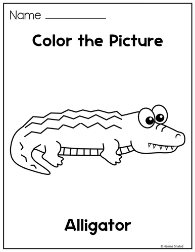 Animal coloring pages teaching resources