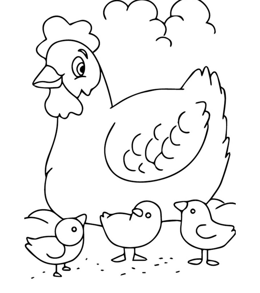 Top free printable farm animals coloring pages online