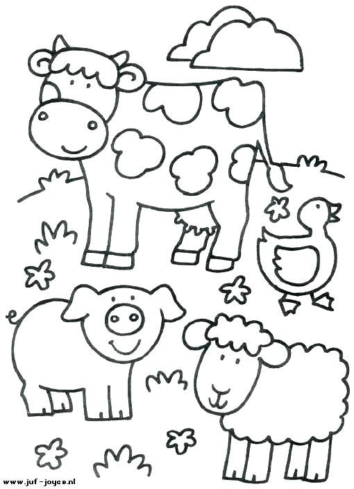 Image result for farm animal coloring pages for toddlers pãginas para colorear de animales pãginas para colorear preescolar granja dibujo