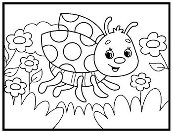 Adorable animals coloring pages printable fun for kids by qetsy