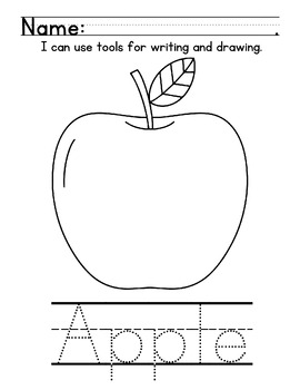 Apples coloring page tpt