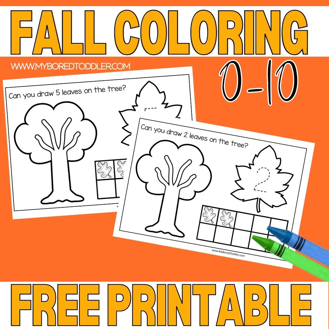 Free printable fall coloring tracing pages