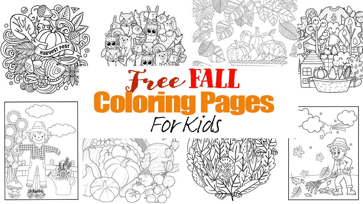 Fantastic fall coloring pages for kids
