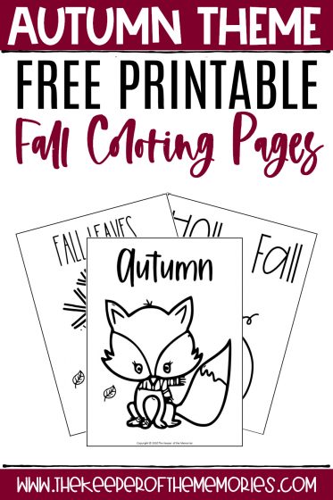 Free printable fall coloring pages