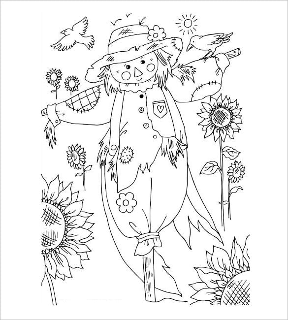 Autumn coloring pages