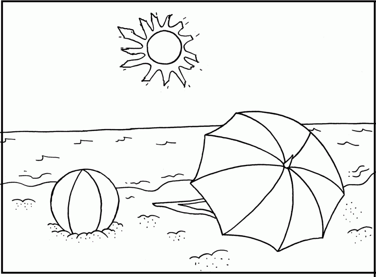 Coloring pages preschool summer coloring pages