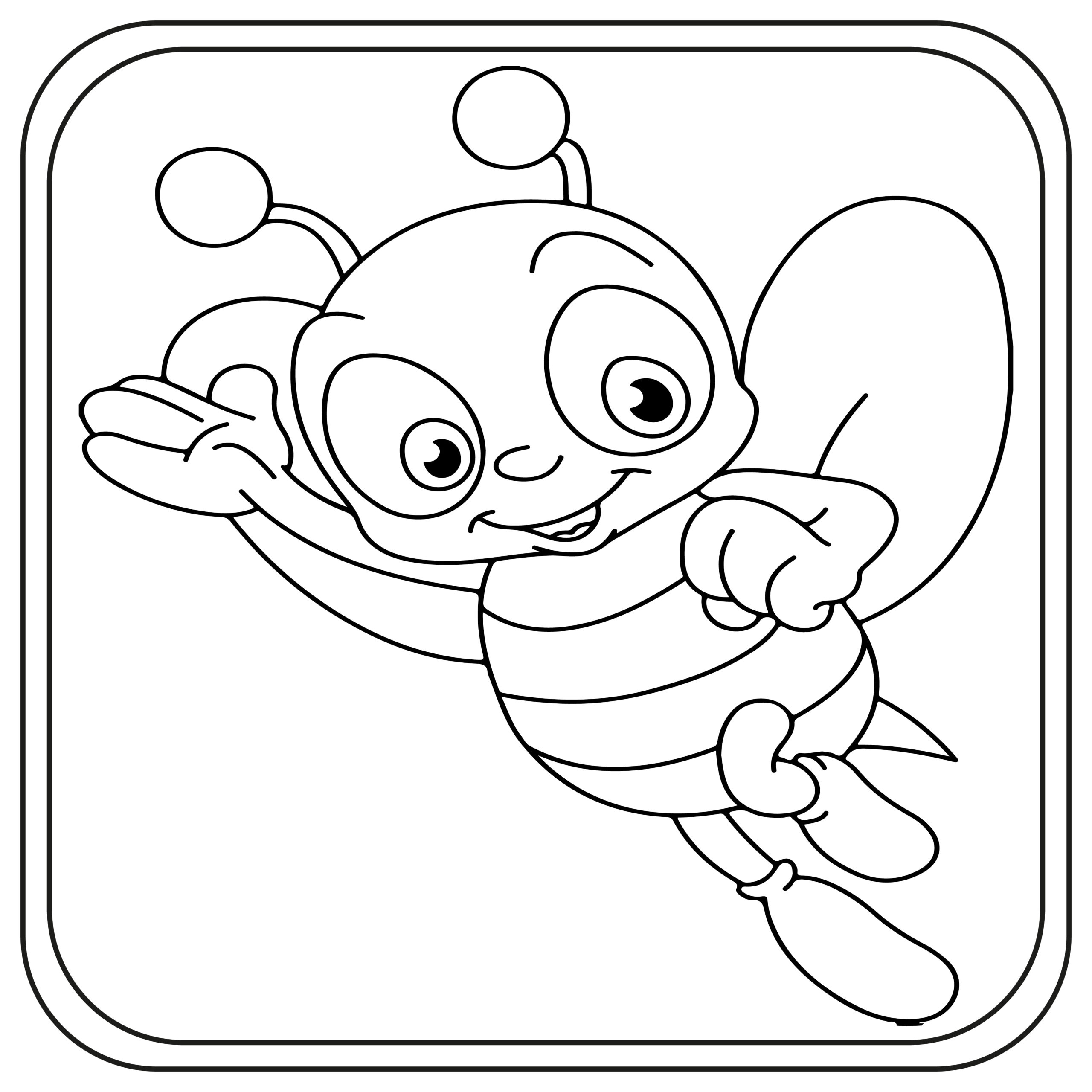 Bee coloring pages preschool kindergarten first grade made by teachers