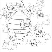 Bees coloring pages free coloring pages