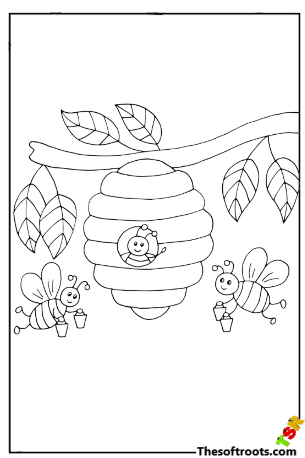 Bee coloring pages a creative journey for all ages rkidscoloringpages