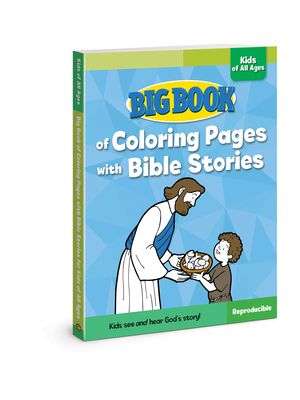 Big book of coloring pages with bible stories for kids of all ages