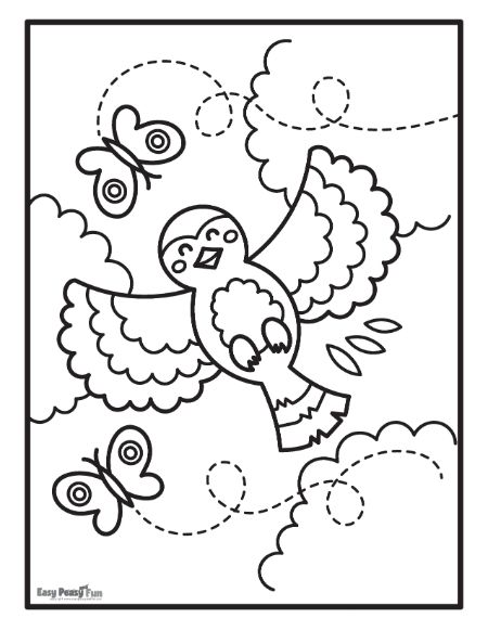 Printable bird coloring pages