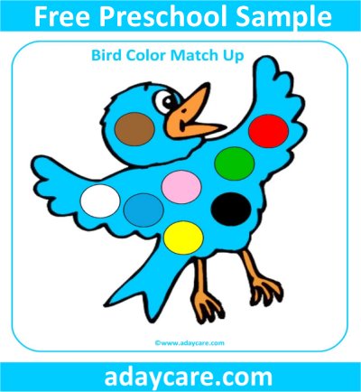 Bird theme for preschool free printable pages