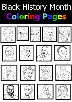 Black history month coloring pages writing activities by onphamon