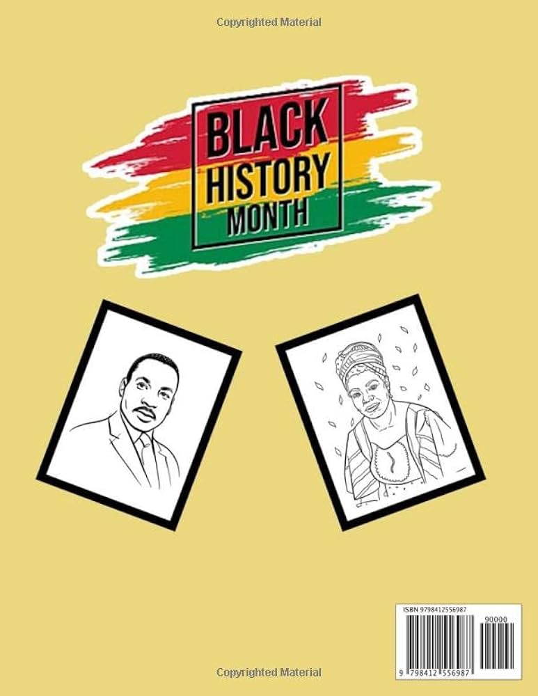 Black history month coloring book for kids fun black history month gifts for kids and preschool ages